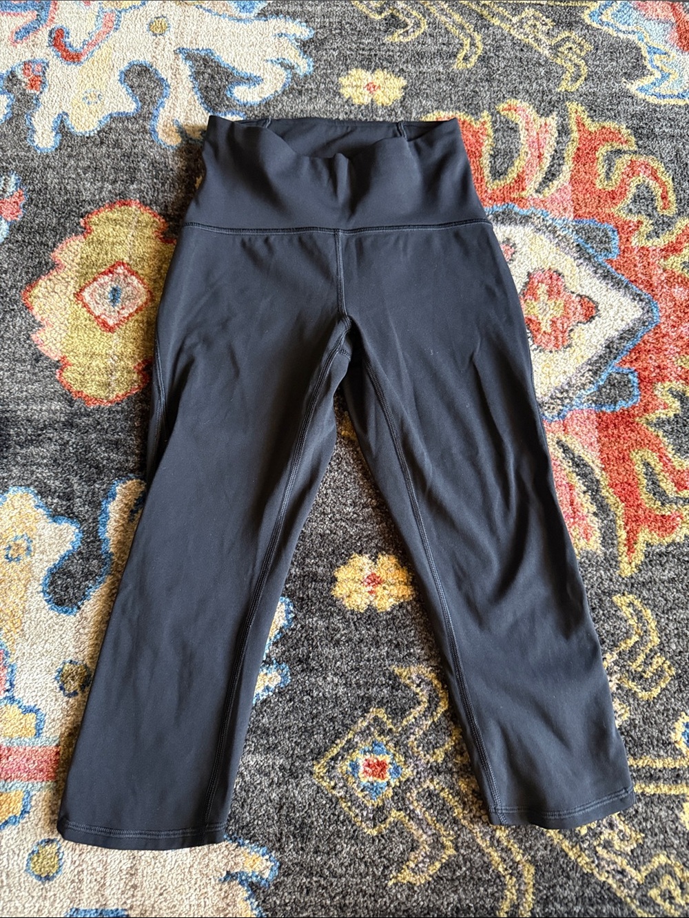 Lulus Black High-Waist Active Capri Leggings